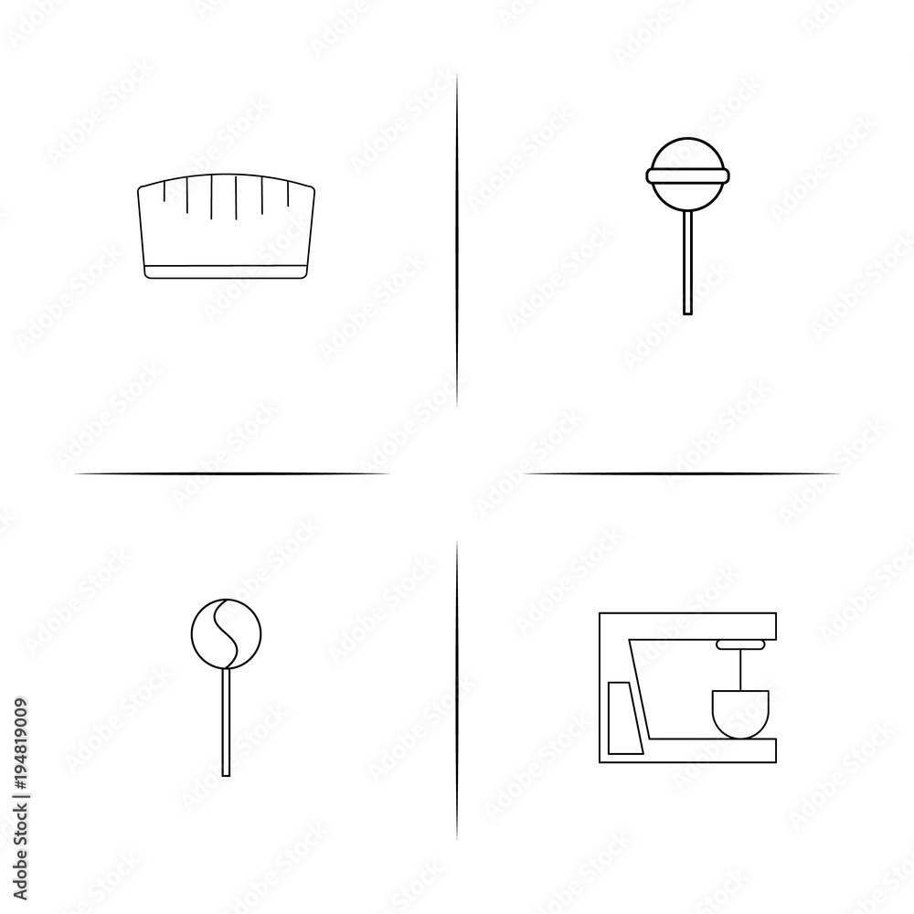 Food And Drink linear simple vector icon set.Outline icons Food And Drink linear simple vector icon set.Outline icons