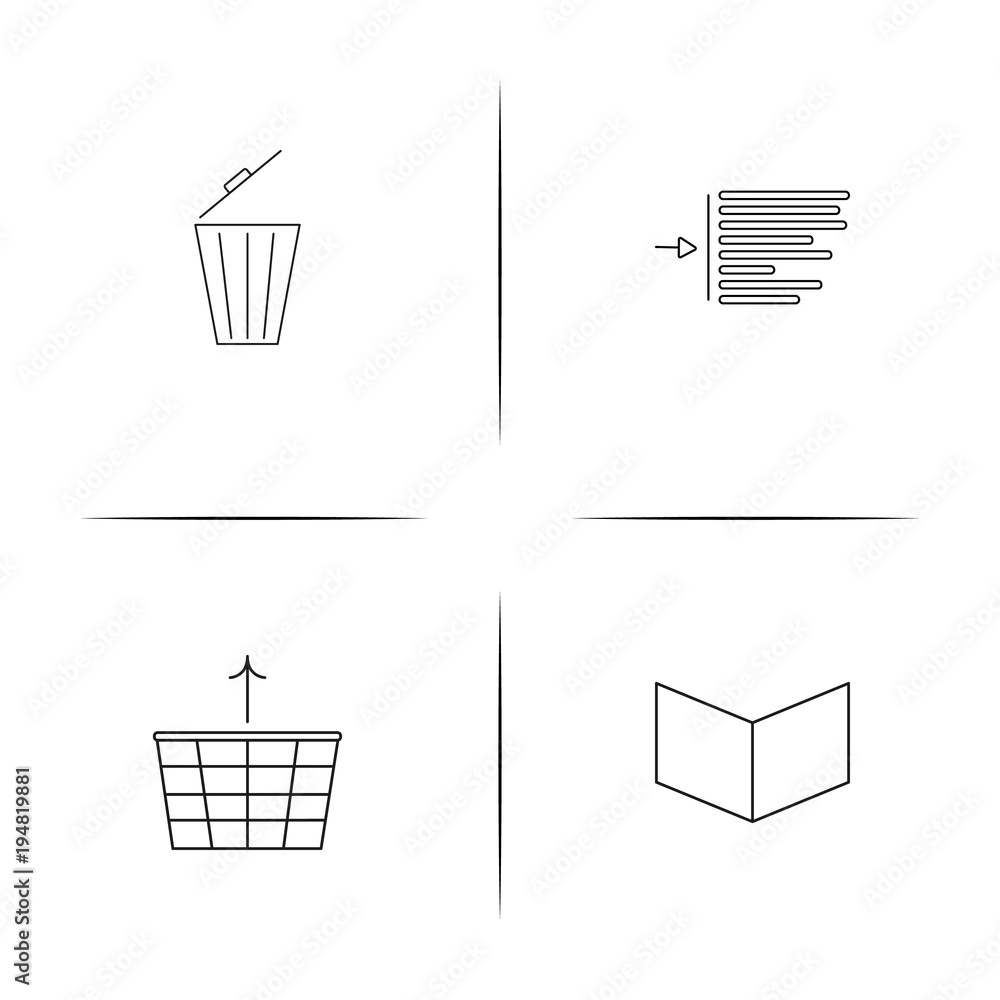 Web linear simple vector icon set.Outline icons Web linear simple vector icon set.Outline icons