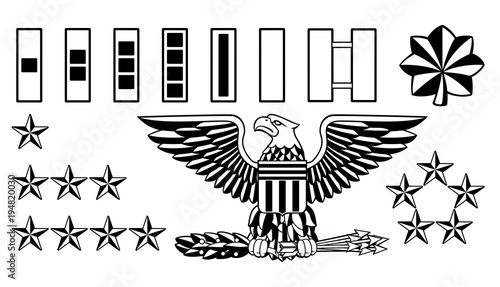 Military Army Officer Rank Insignia