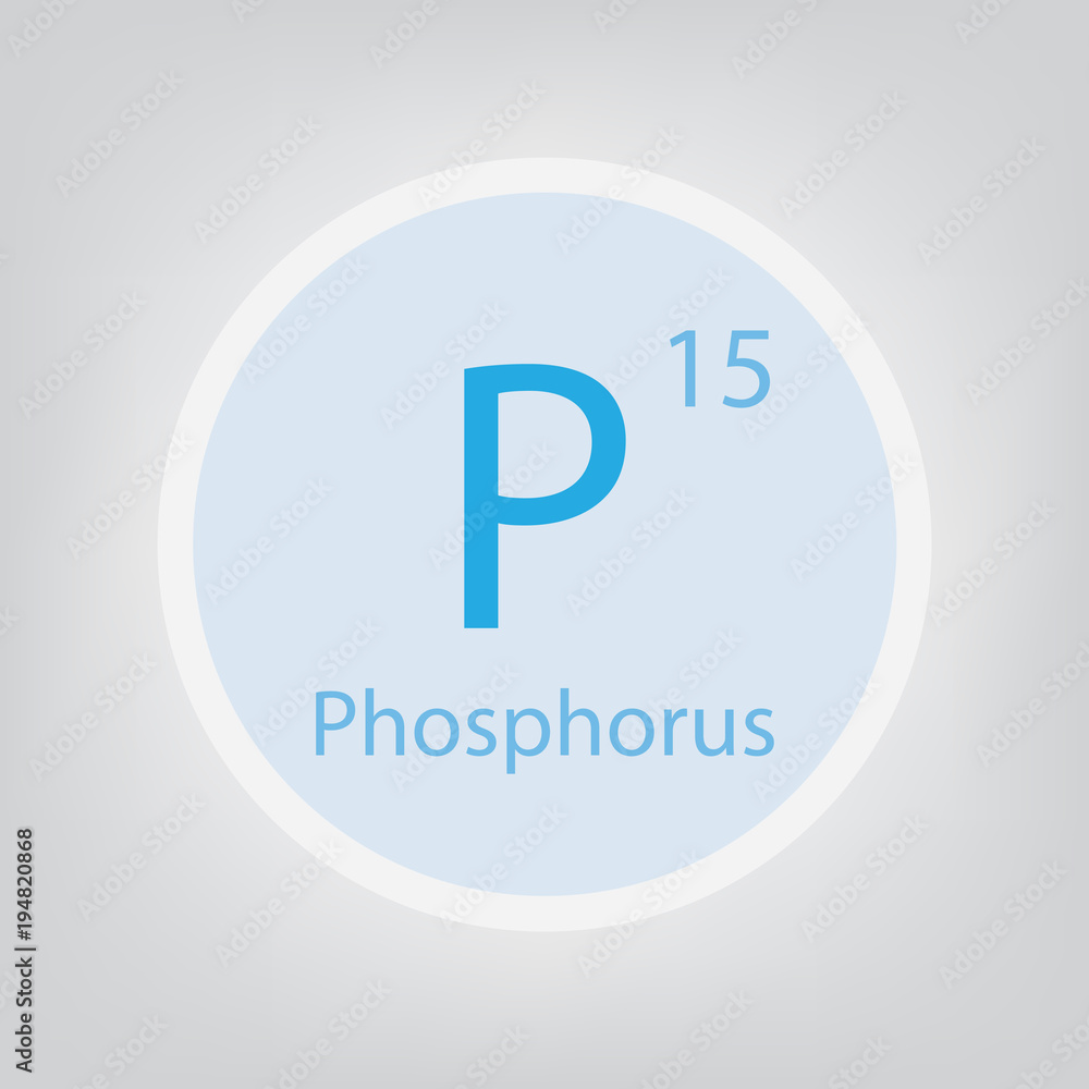 Phosphorus P chemical element icon- vector illustration Phosphorus P chemical element icon- vector illustration