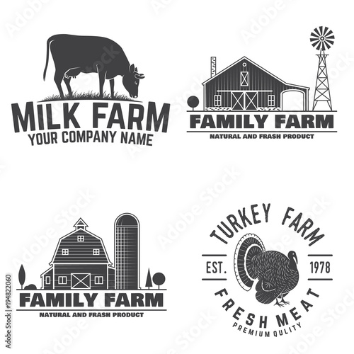 Family Farm Badges or Labels.