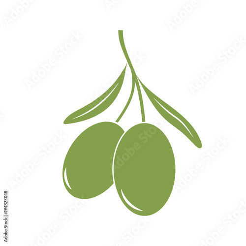 green olives icon vector