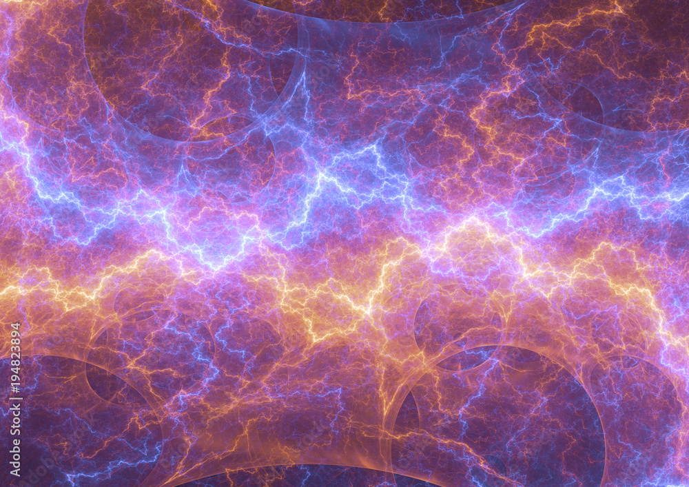 Fire and ice lightning bolt, plasma energy background Fire and ice lightning bolt, plasma energy background