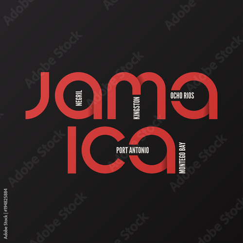 Jamaica vector t-shirt and apparel design, typography, print, lo