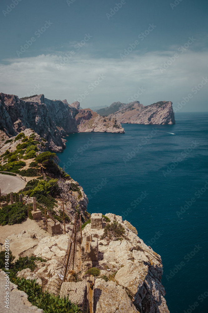 Formentor the coast of mallorca balearic islands