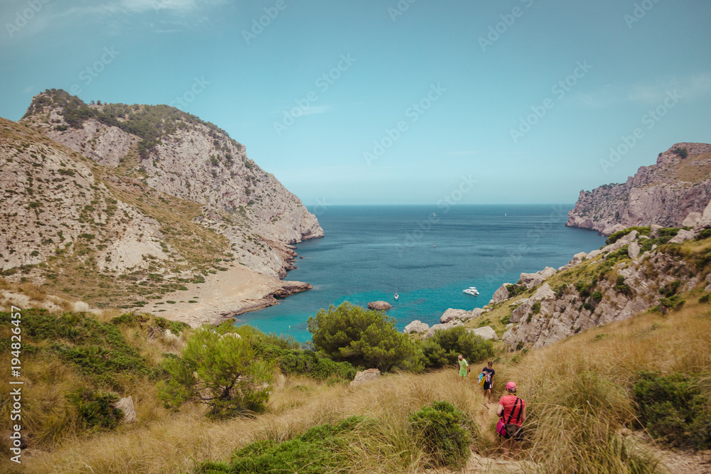 Formentor the coast of mallorca balearic islands