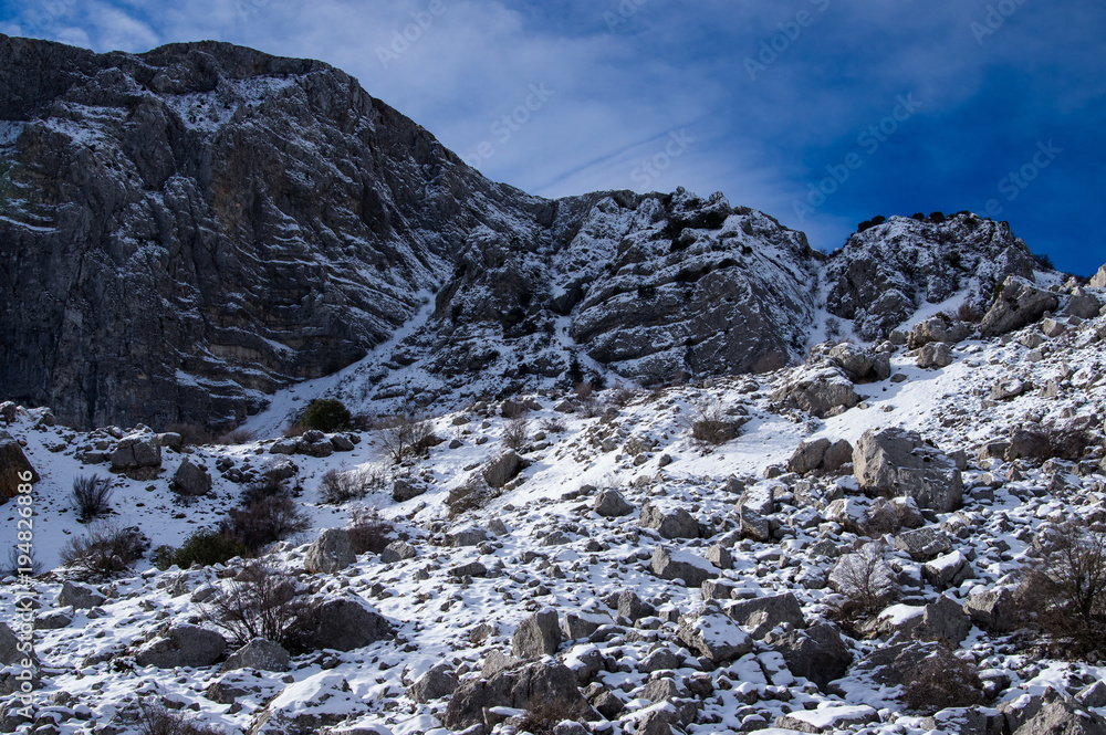 Obraz premium Aitana mountain in Alicante,(Spain).