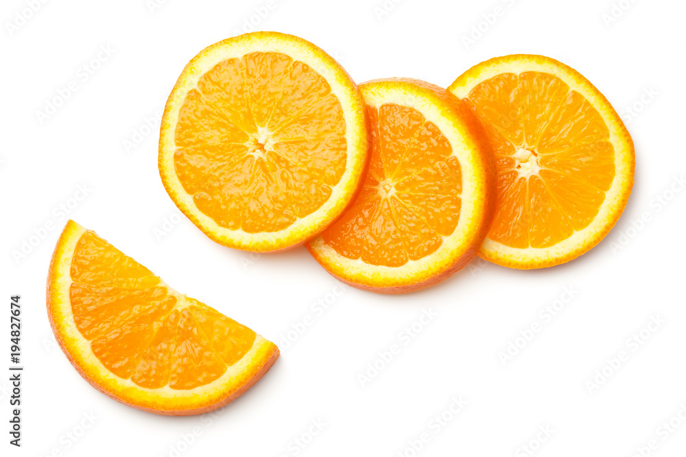 Orange Isolated on White Background Orange Isolated on White Background