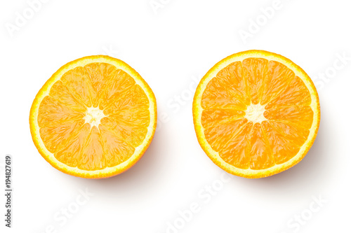 Orange Isolated on White Background