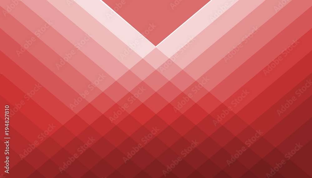 Stock Illustration - Geometric Red Pattern, 3D Illustration, Modern Red Background. Stock Illustration - Geometric Red Pattern, 3D Illustration, Modern Red Background.