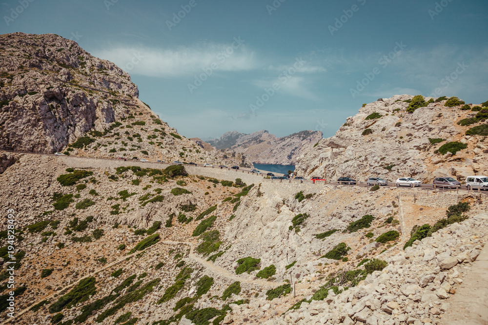 Naklejka premium Formentor the coast of mallorca balearic islands