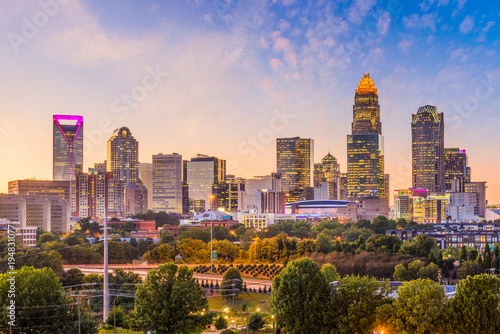 Charlotte, North Carolina, USA Skyline