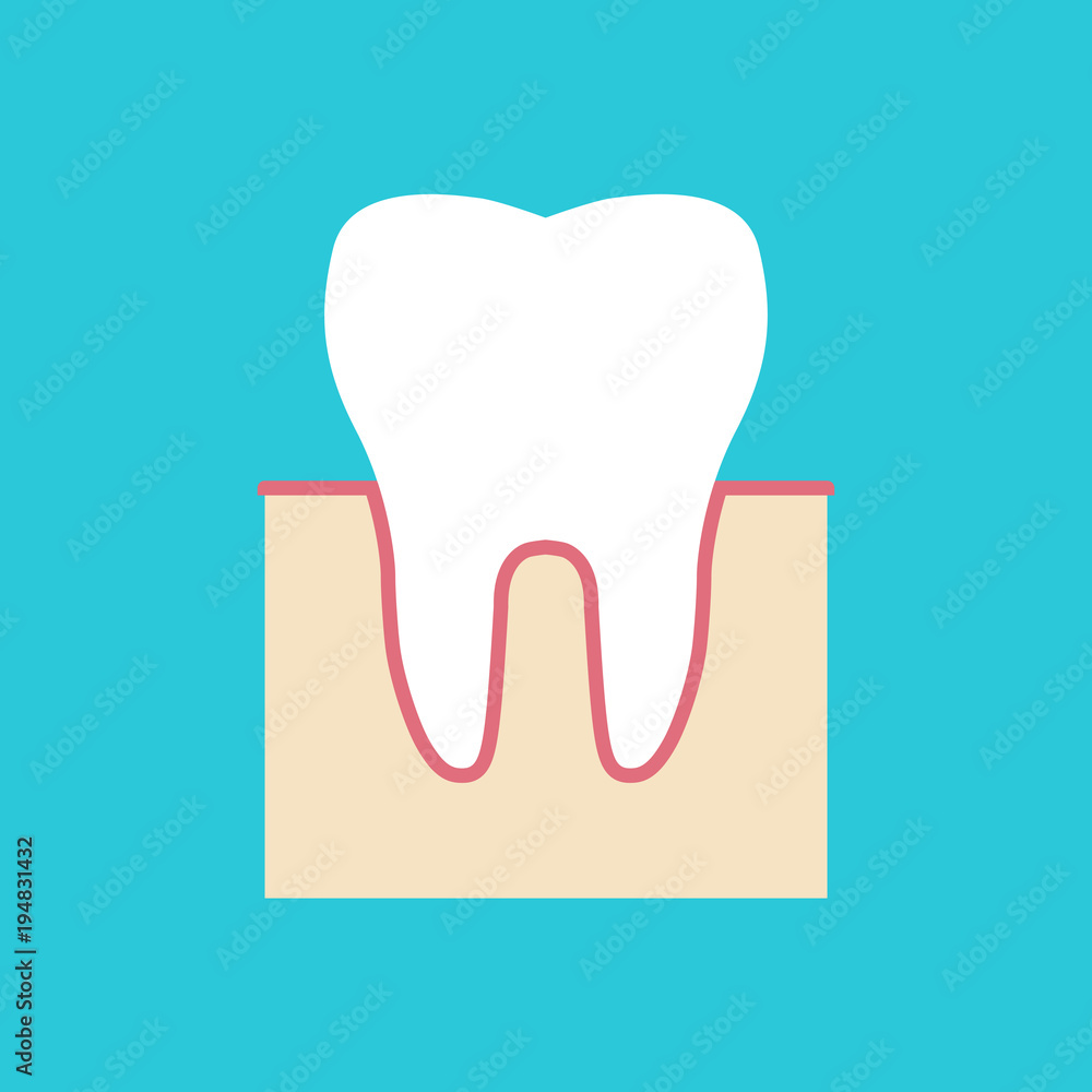 Healthy tooth icon. Vector illustration Healthy tooth icon. Vector illustration