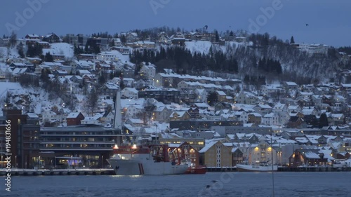 Evening view in the Tromso, Norway photo