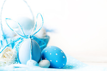 Happy Easter. Congratulatory easter background.