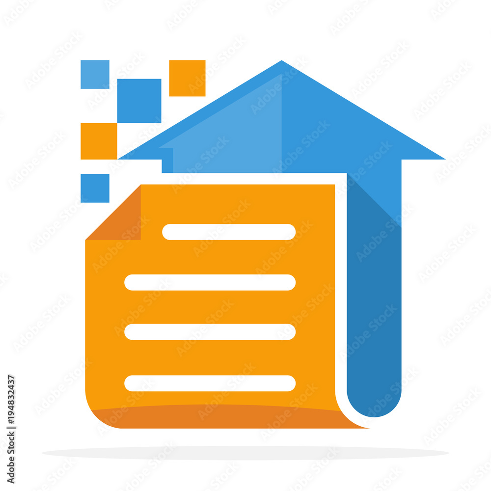 logo icon with digital document upload concept logo icon with digital document upload concept