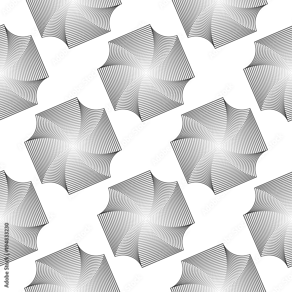 Design seamless monochrome decorative pattern Design seamless monochrome decorative pattern