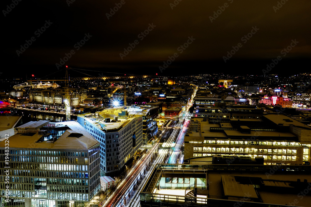 Obraz premium Oslo by Night