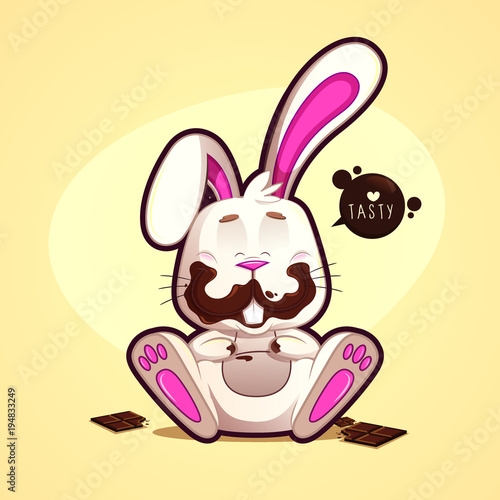 Dirty chocolate rabbit