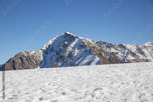 Wallpaper Mural Mountains peaks. Alps covered with snow in Italy Torontodigital.ca