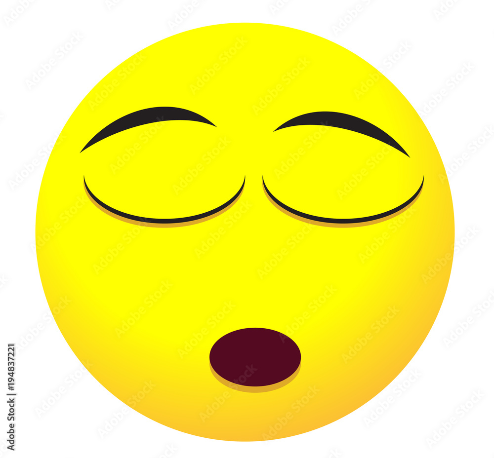 Fototapeta premium Emoji faces with yellow emotional icons