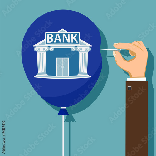 Financial bankruptcy of the bank