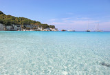 landscape of turquoise sea of Voutoumi Antipaxos island Greece