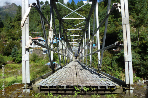 Bridge in Chheplung, Everest Base Camp trek, Nepal