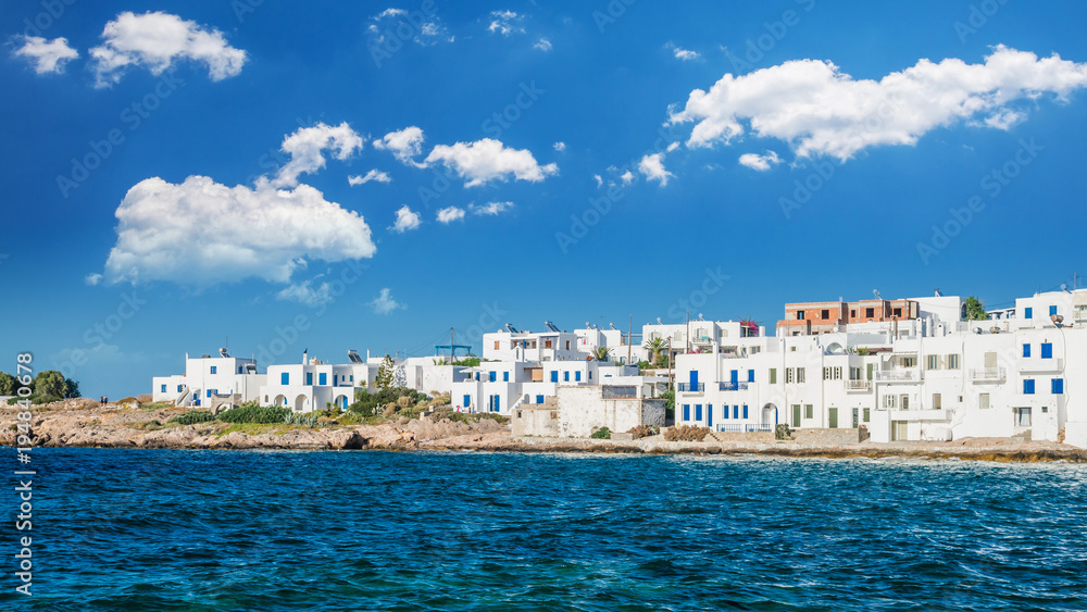 Naousa town, Paros island. Naoussa village in Cyclades is one of the most beautiful summer destinations in Geeece