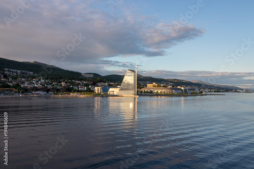 Seaside view of Molde, Norway. Molde is a city and municipality in Møre og Romsdal county in western Norway. 
