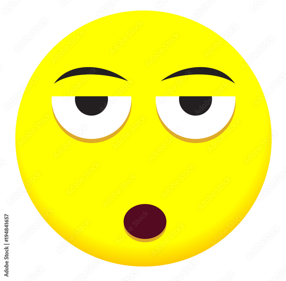Emoji faces with yellow emotional icons