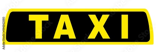 gz57 GrafikZeichnung - german: Taxischild - Dachzeichen - Symbol / Illustration - banner 3zu1 xxl g5892 photo