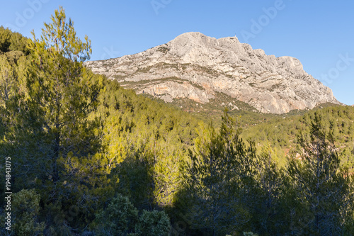 the Sainte Victoire mountain  in Provence