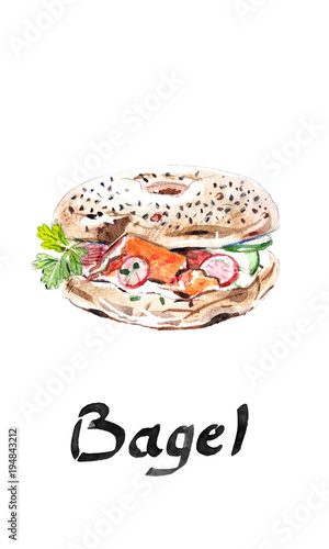 American bagel bakery, flour product