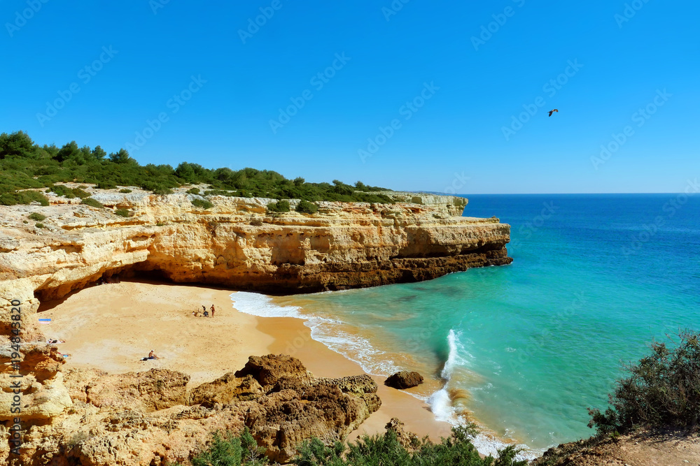 beach Praia da Albandeira, Algarve, Portugal