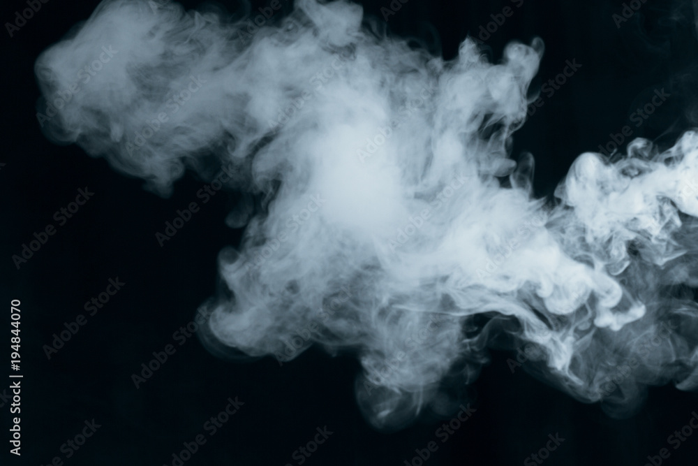 Texture of white smoke on a black background Texture of white smoke on a black background