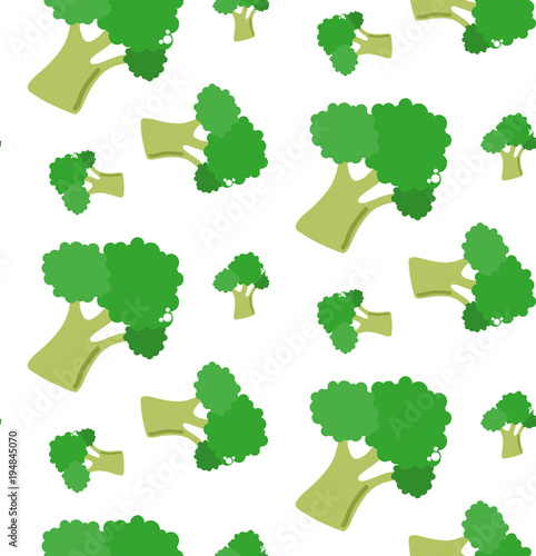 Pattern with broccoli