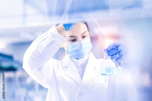 Female scientist in the laboratory