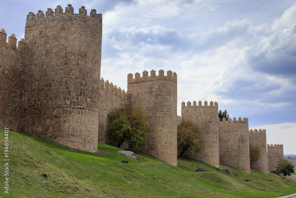 Fortification of the town of Avila in Spain Europe. Fortification of the town of Avila in Spain Europe.
