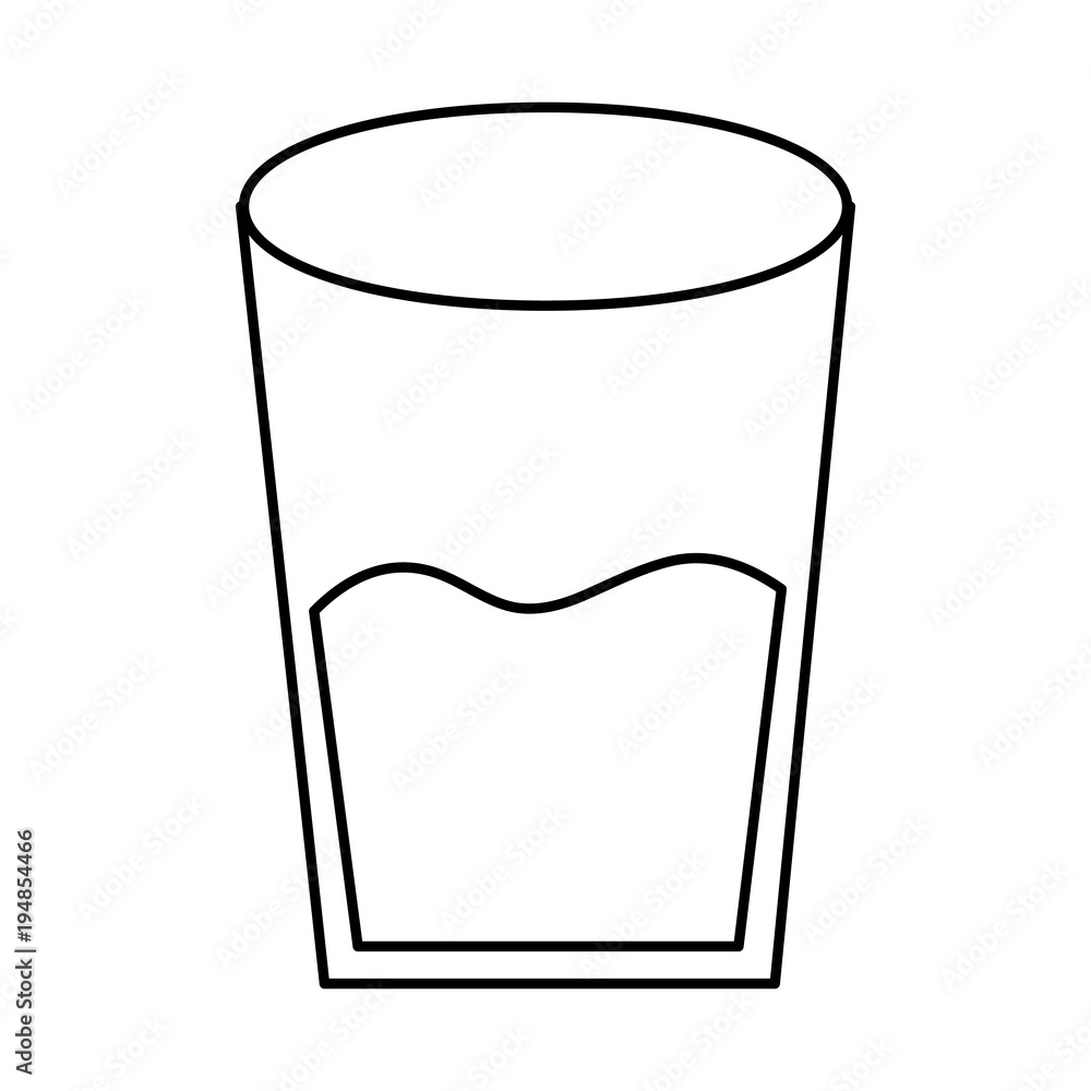 water glass health beverage liquid pure vector illustration outline design water glass health beverage liquid pure vector illustration outline design