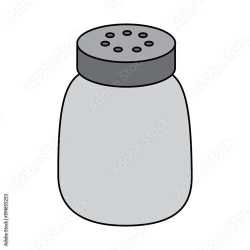 salt shaker seasoning for cooking condiment vector illustration sticker design