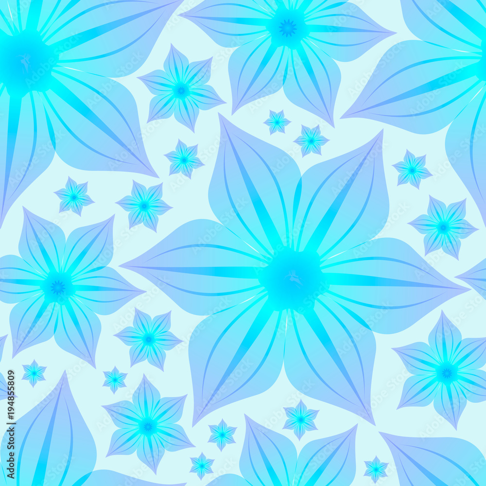 background of translucent flowers