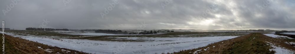 Countryside Winter Panorama