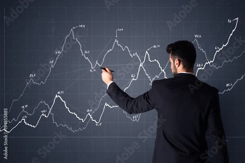 Businessman with chart