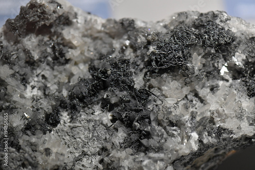 Картината върху платно silver ore on rock