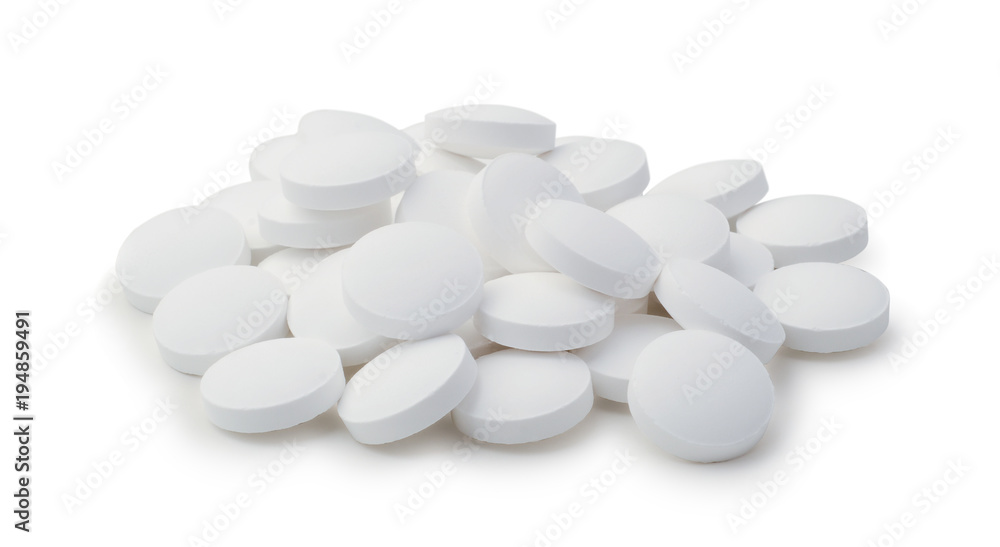 Pile of pills isolated Pile of pills isolated