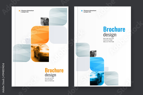 Abstract flyer design background. Brochure template.