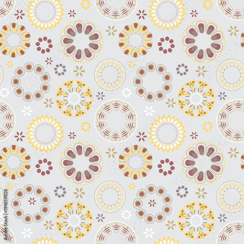 vector floral seamless pattern as a delicate universal background