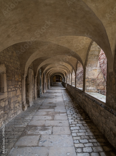 Corridor in cathedral of the city Hildesheim  Germany