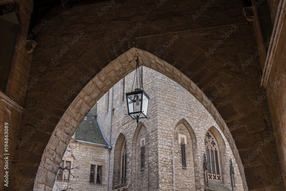 Obraz premium The old lantern in Marienburg Castle, Germany